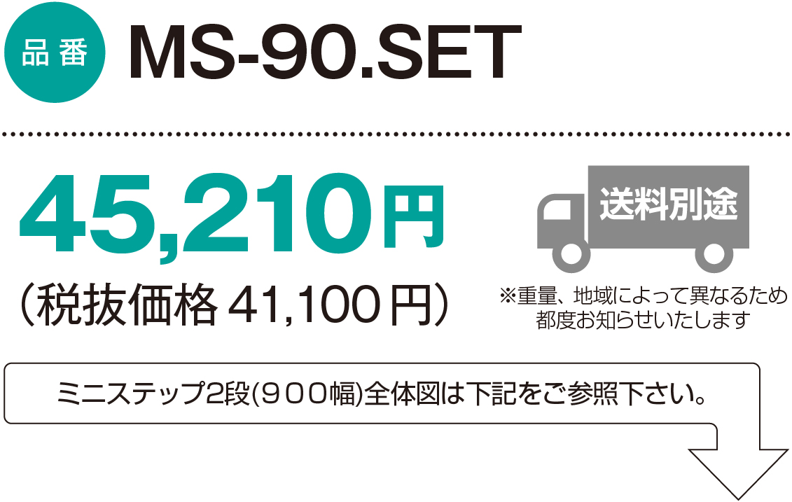 MS-90.SET：45,210円（税抜価格41,100円）