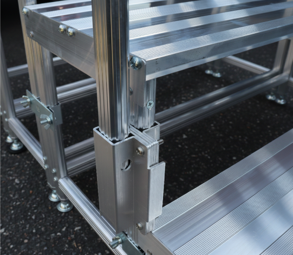 ミニステップ4段用900タイプ-アジャスターを装備